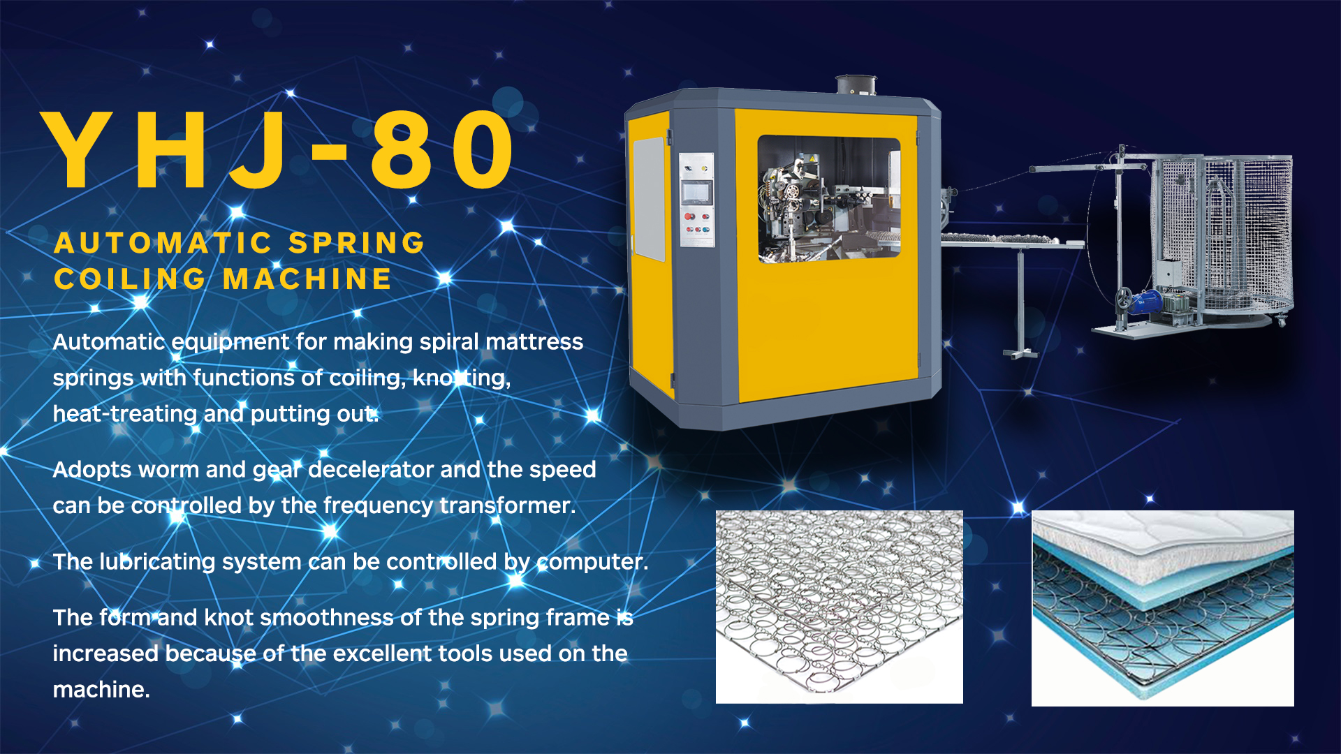 YHJ80 Автоматическая машина для намотки пружин 