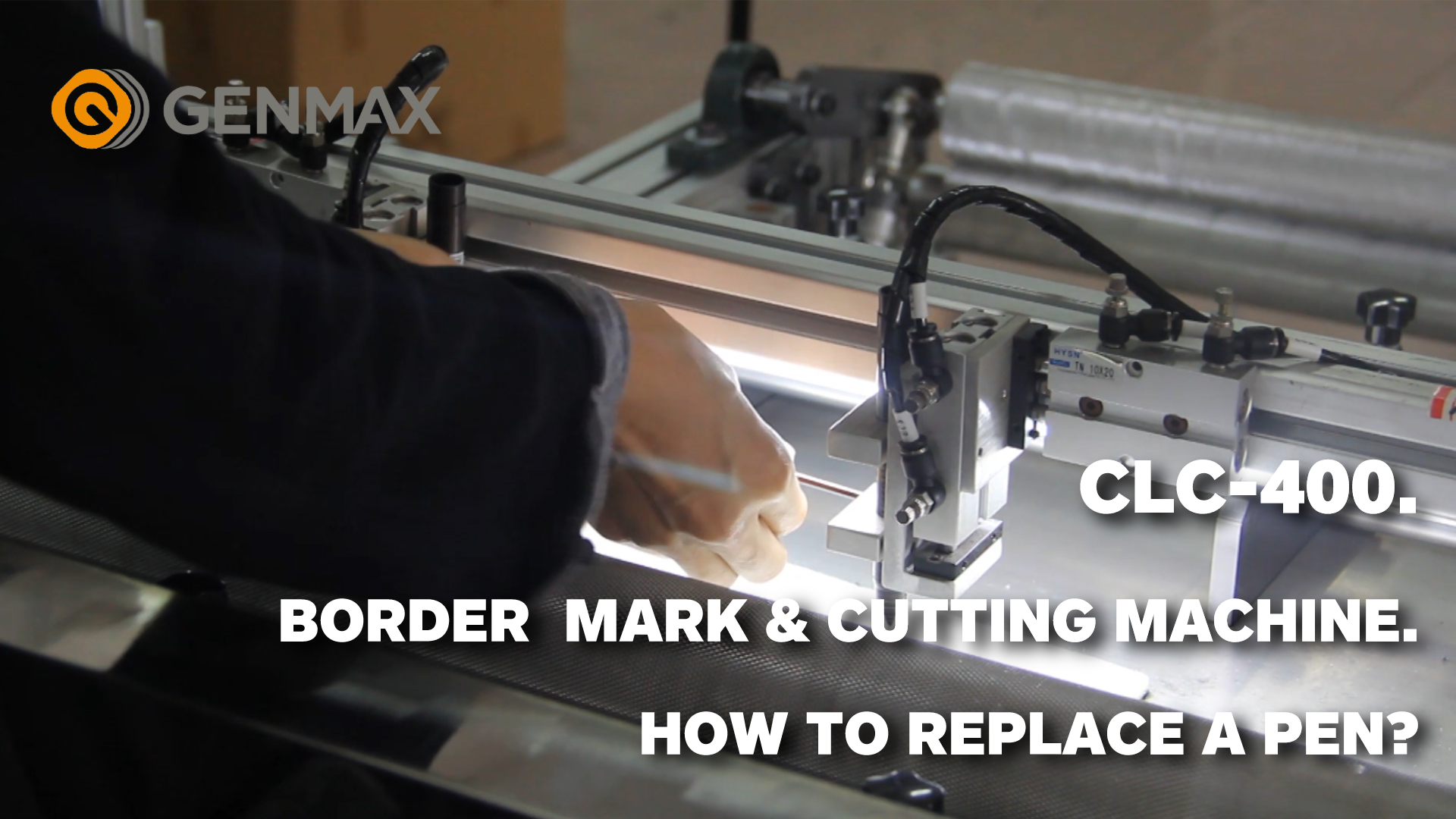CLC-400Border Mark & ​​Cutting Machine. Как заменить перо?